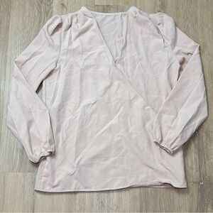 Women’s Polyester Long Sleeve Wrap Blouse Small